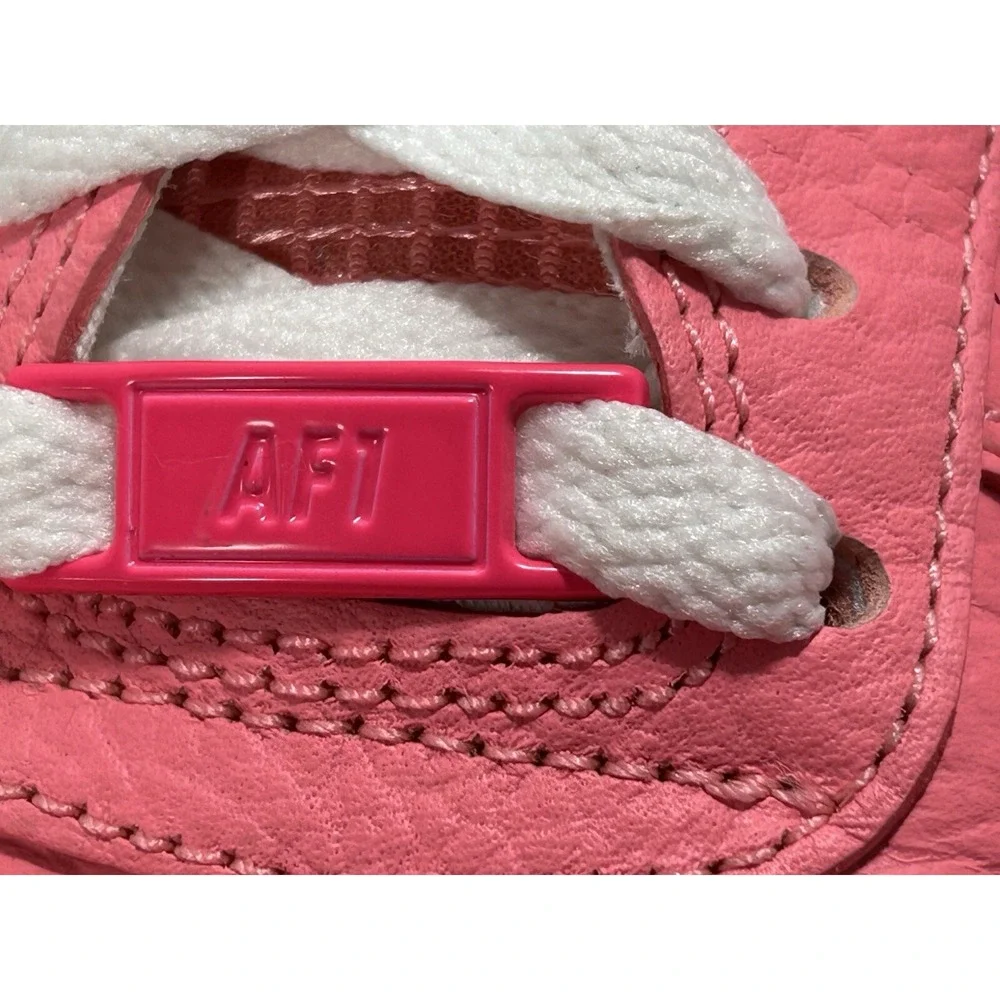 Nike Air AF1 Shoes Pink‎ Gaze Black Swoosh men's 7.5 low Top DZ4861-600
